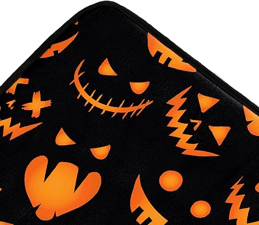 Halloween Non Slip Cushioned 20 x 39 Inch Jack-O'-Lantern Doormats