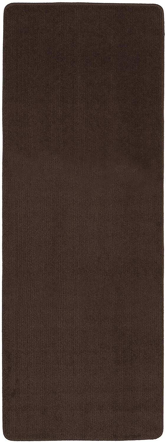 Softy Solid Non-Slip Kitchen Runner Bath Rug, Brown