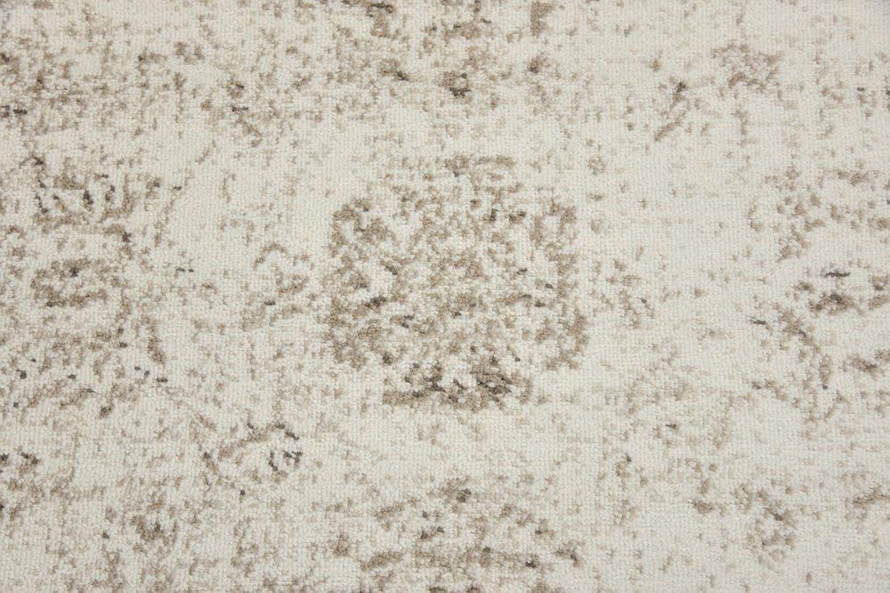 Vintage Distressed Bordered Beige Area Rugs