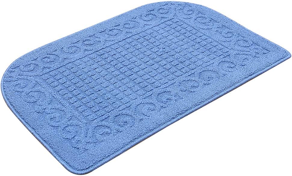 27X18 Inch Anti Fatigue Mats Made of 100% Polypropylene Half Round Cushion Specialized in Anti Slippery and Machine Washable (Beige 1 pc)