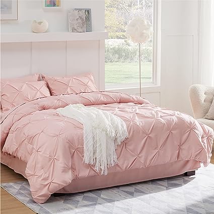 Queen Comforter Set - 7 Pieces, Bed in a Bag with Flat Sheet and Fitted Sheet, Pillowcases & Shams