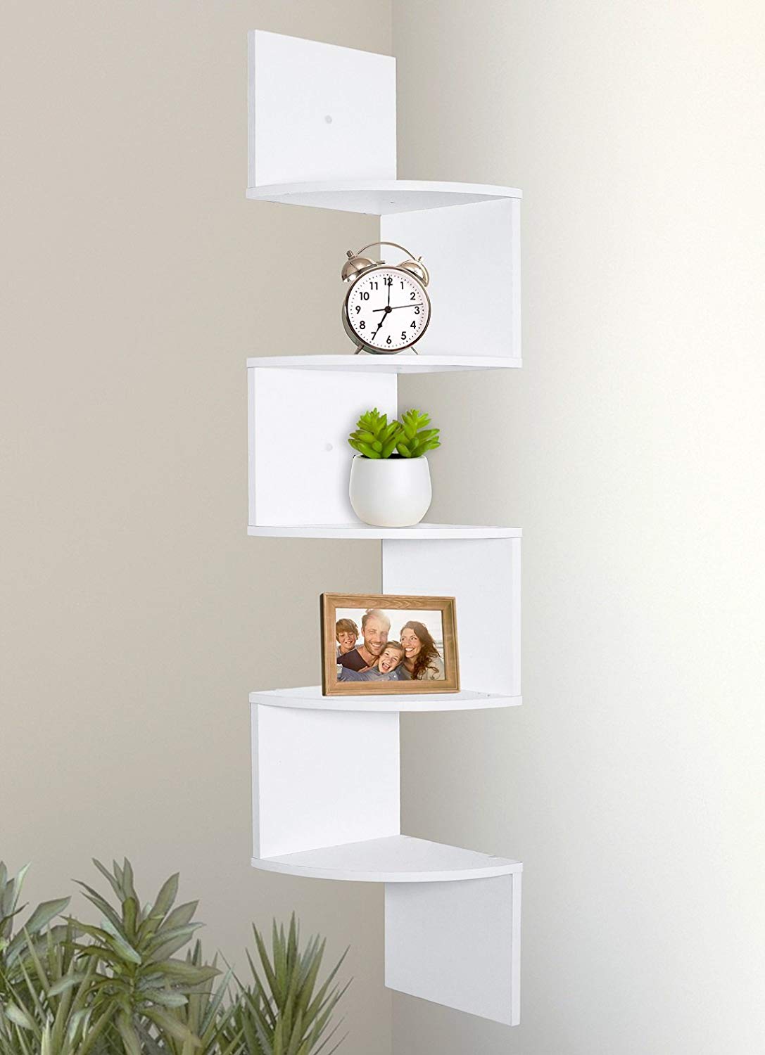 5 Tier Wall Mount Corner Shelves