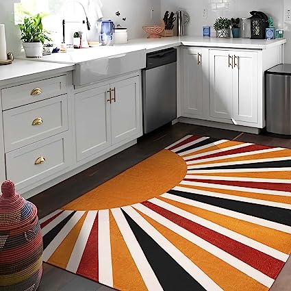 Sun Print Machine Washable Area Rugs-5x7 Rug