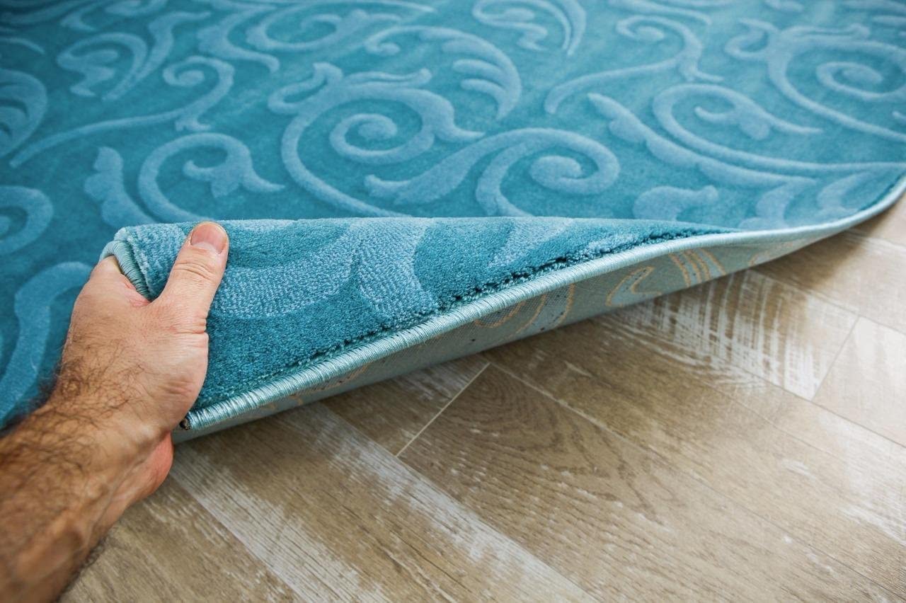 Modern Blue 5'2x7'2 Soft Area Rug