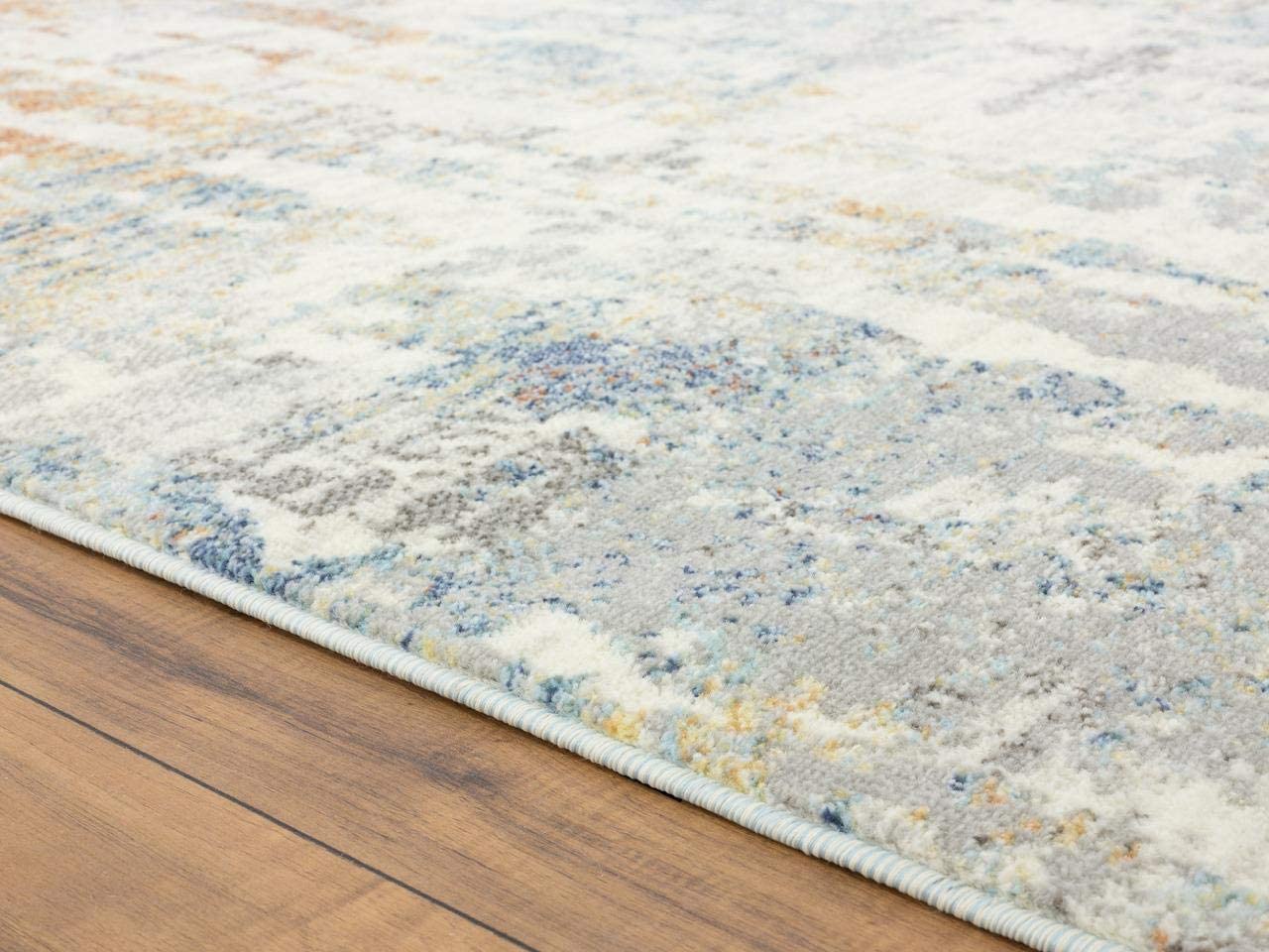 Kingsbury Collection Multi Abstract Soft Area Rug