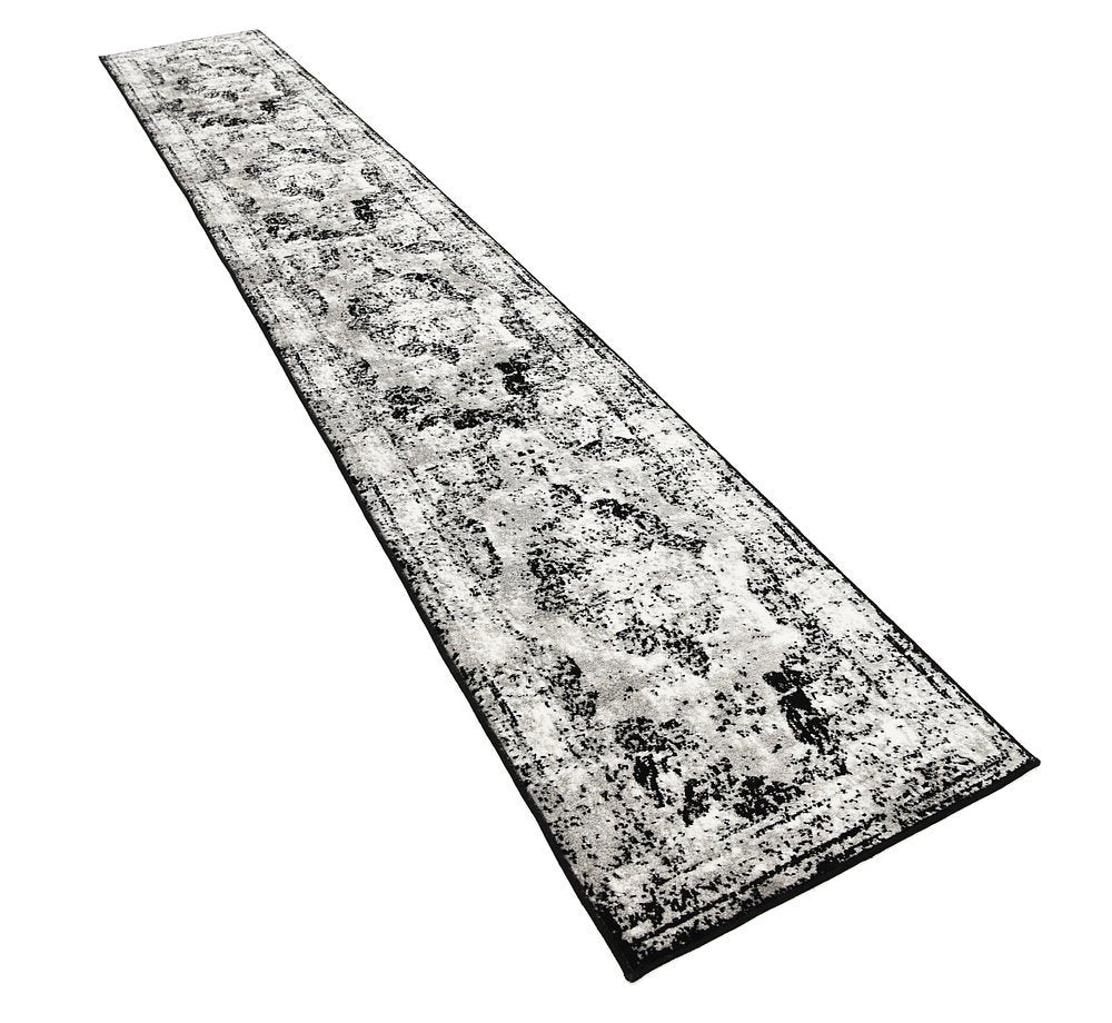 Vintage Distressed Black Area Rugs