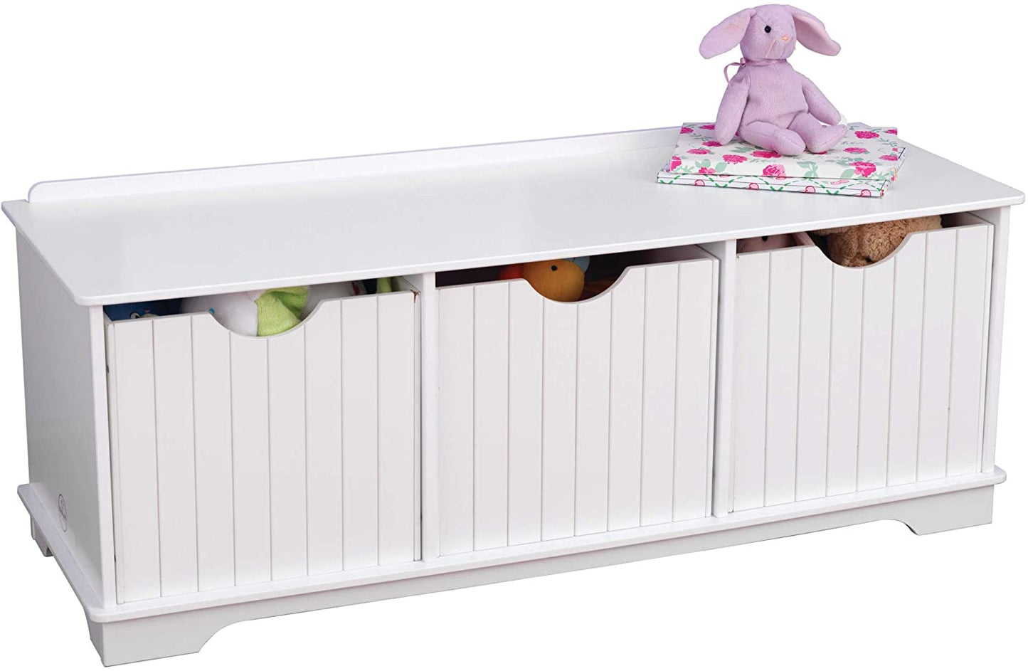 Nantucket Storage Bench - White