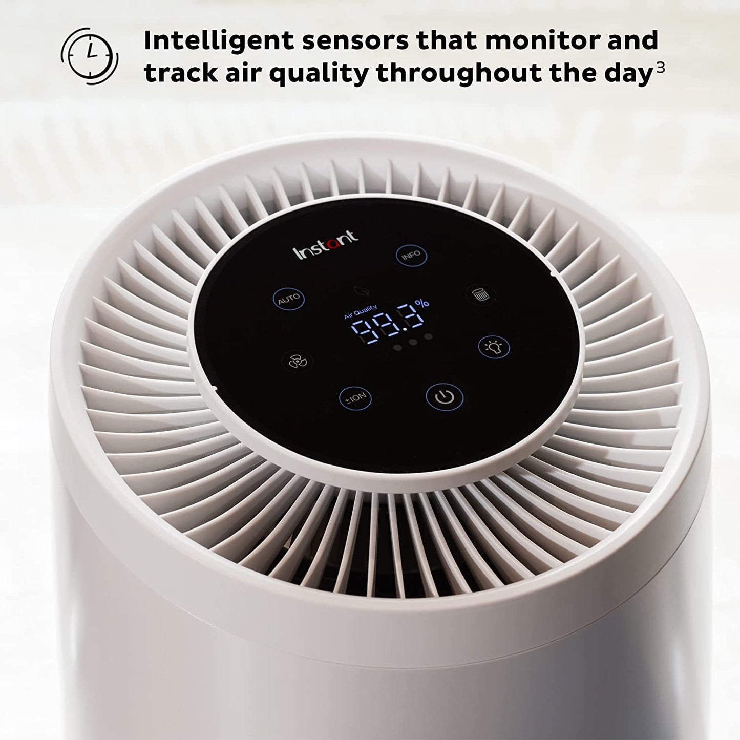 Instant HEPA Quiet Air Purifier, removes 99% of Dust, Smoke, Odors, Pollen & Pet Hair,