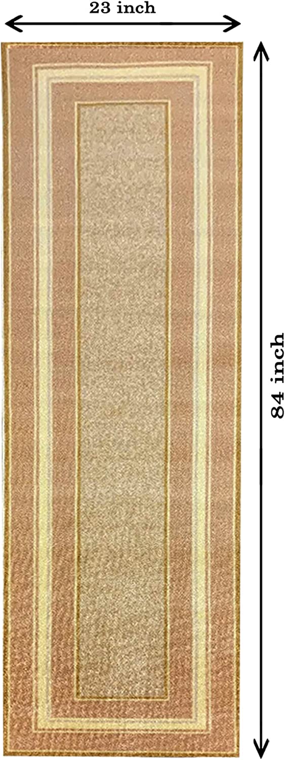 Non Slip Rubber Back Kitchen Rug Anti Slip Stair Treads (Emy-BGE, Runner (20"x59"))