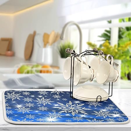 Absorbent Microfiber Protector for Kitchen Countertops 16 X 18 Inch Natural Fresh Fruits Dry Dishes Pads Tableware Mats