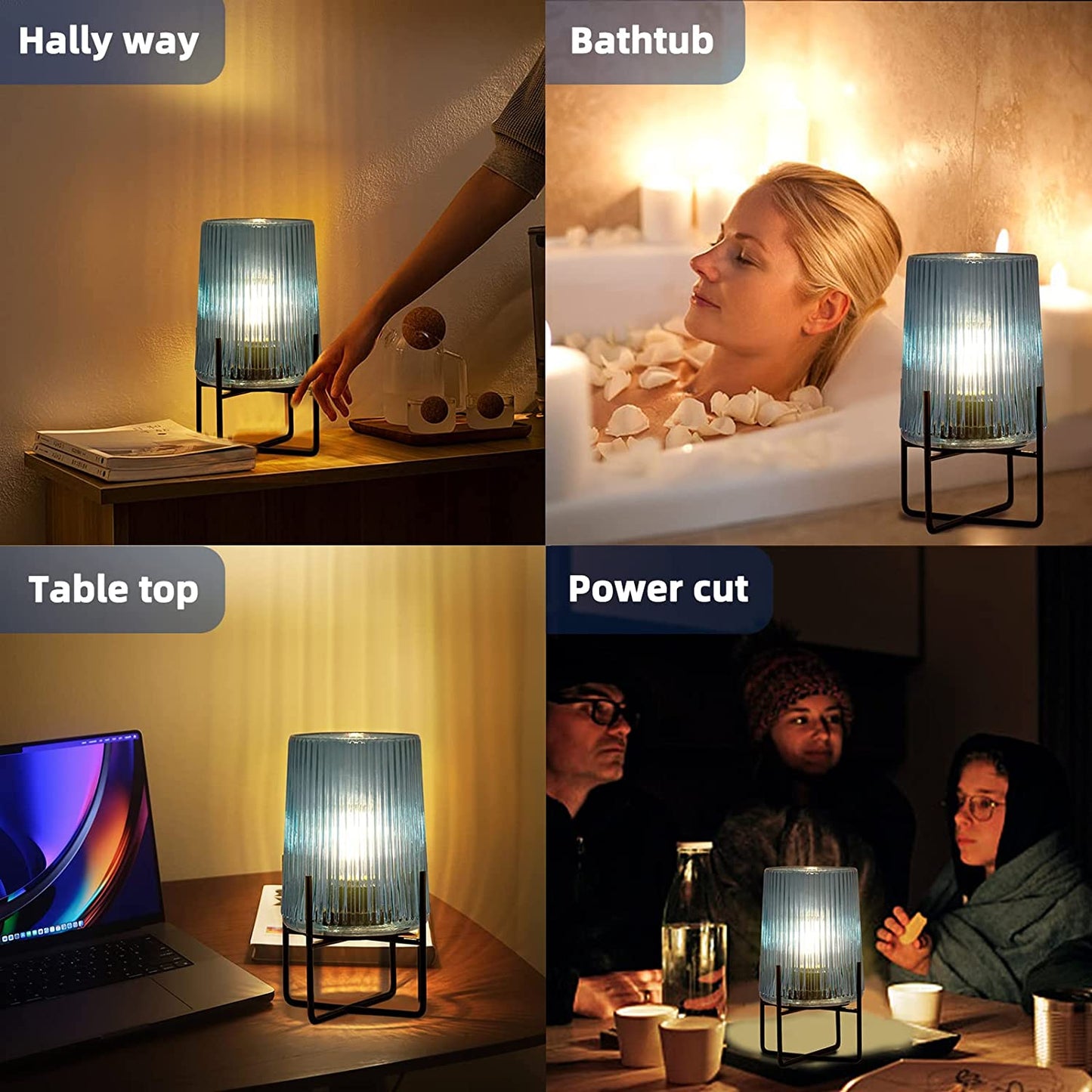 Battery Operated Small Accent Lamp with Timer