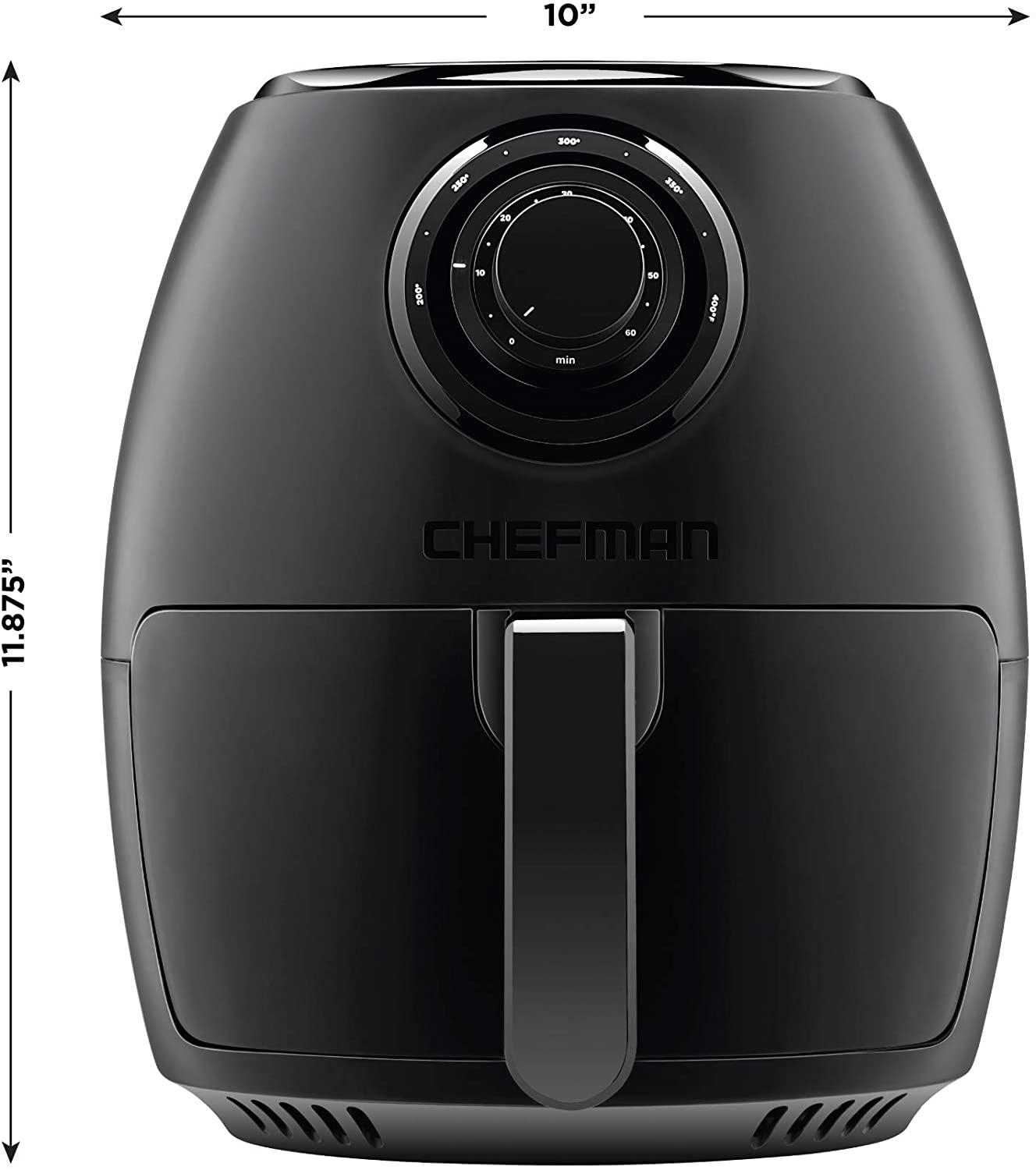 3.6 Quart Air Fryer Oven, Dual Control Temperature, 15 Cup Capacity with Cookbook