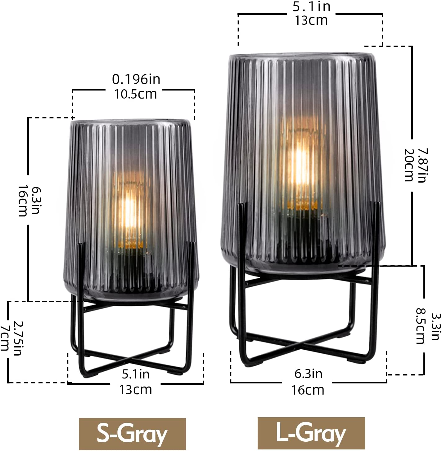 Battery Operated Small Accent Lamp with Timer