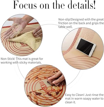 Non-slip Silicone Pastry Mat Extra Large with Measurements 16''By 26'' for Silicone Baking Mat, Counter Mat, Dough Rolling Mat,Oven Liner,Fondant/Pie Crust Mat