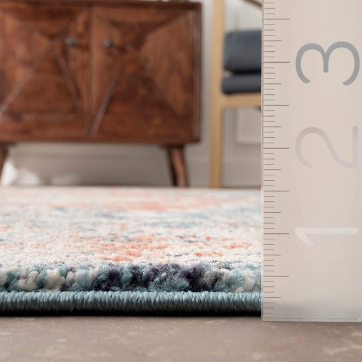 Persian Vintage Area Rug, Blue