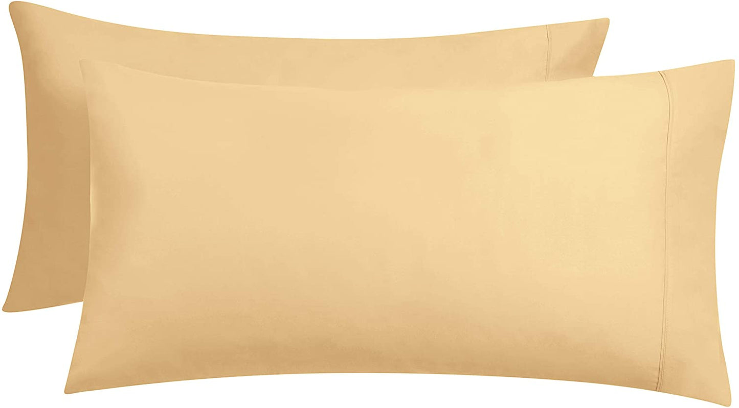 Lightweight Super Soft Easy Care Microfiber Pillowcases - 2-Pack
