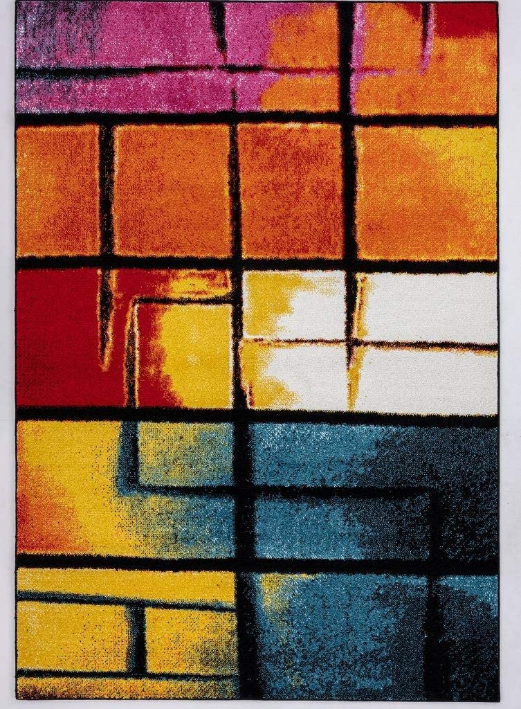 Lagos Collection Multi Art Deco Area Rug