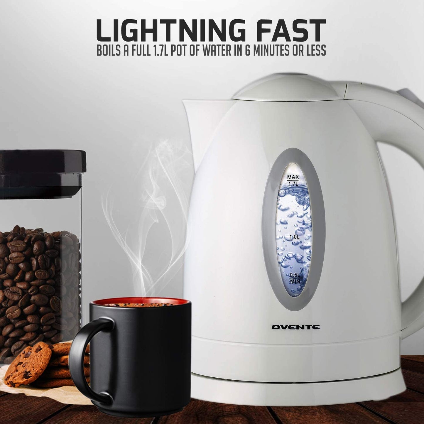 1.7 Liter Electric Hot Water Kettle/Tea Maker, Brew Coffee & Beverage