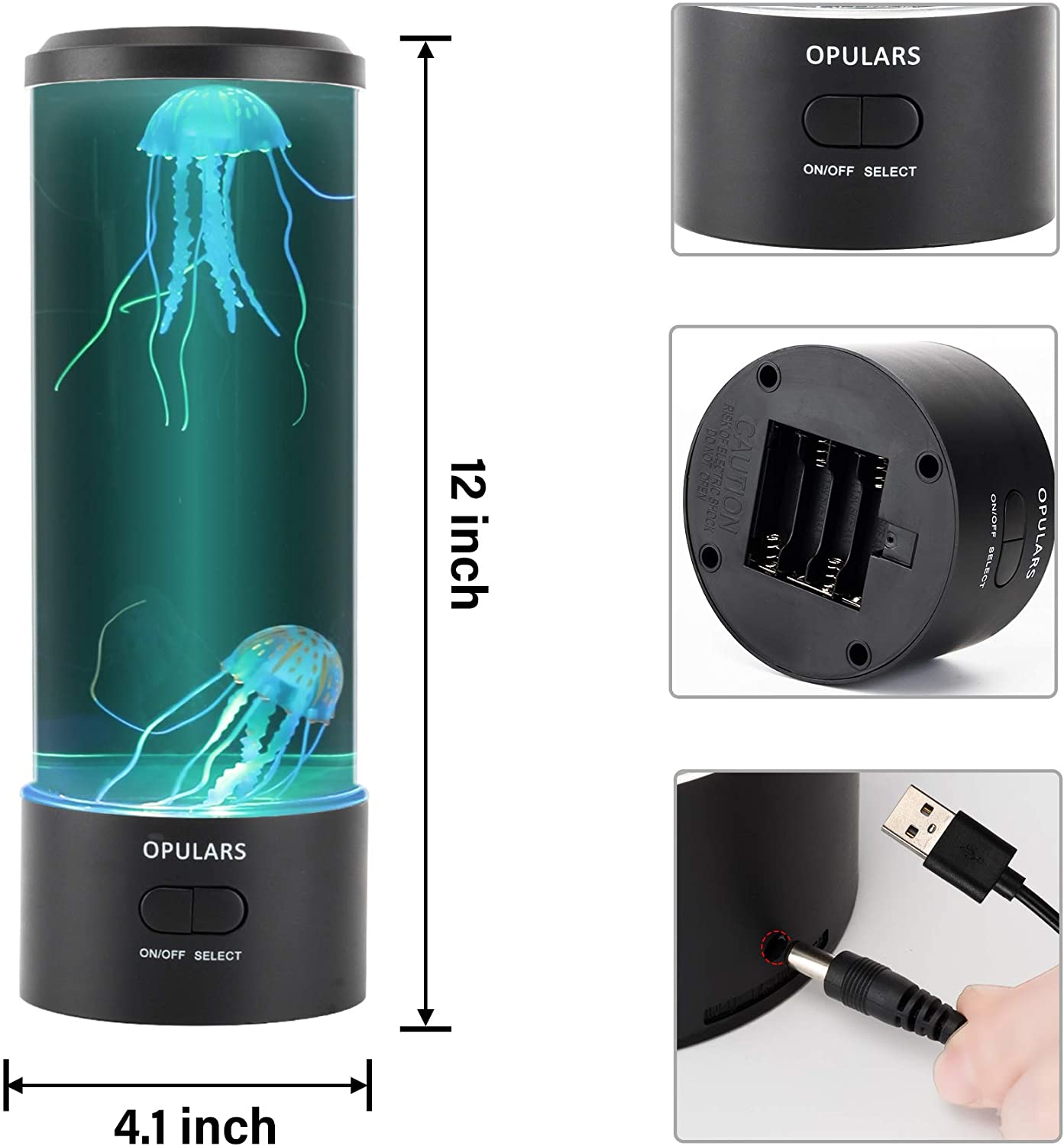 Jellyfish Lamp OPULARS Mood Color Changing