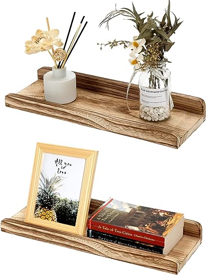 Floating Picture Ledge Shelves Set of 2,