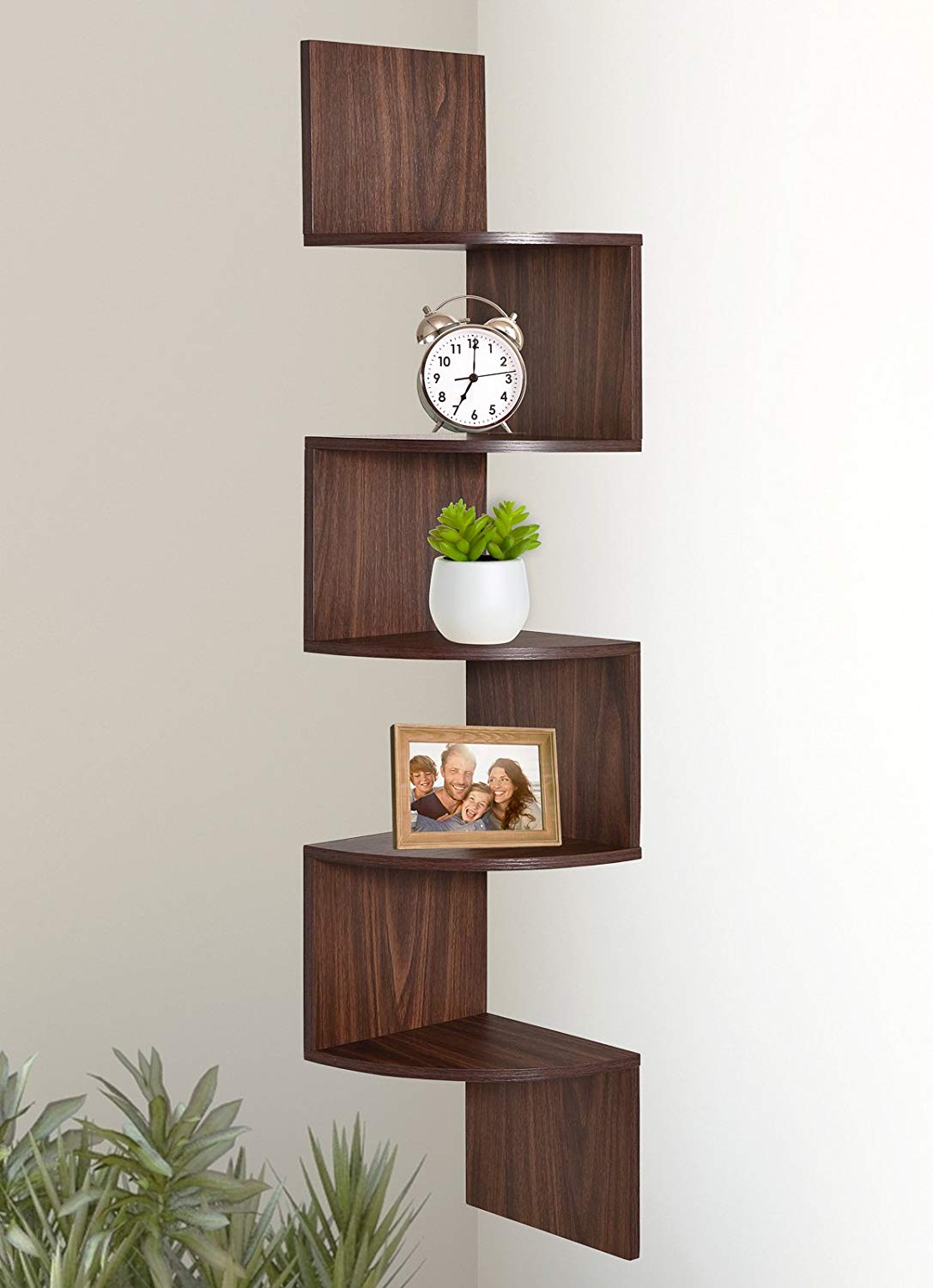 5 Tier Wall Mount Corner Shelves