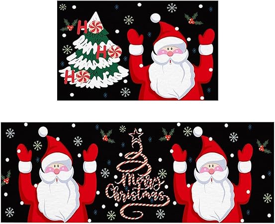 Green Monster Non Slip Christmas Kitchen Decoration, Set of 2