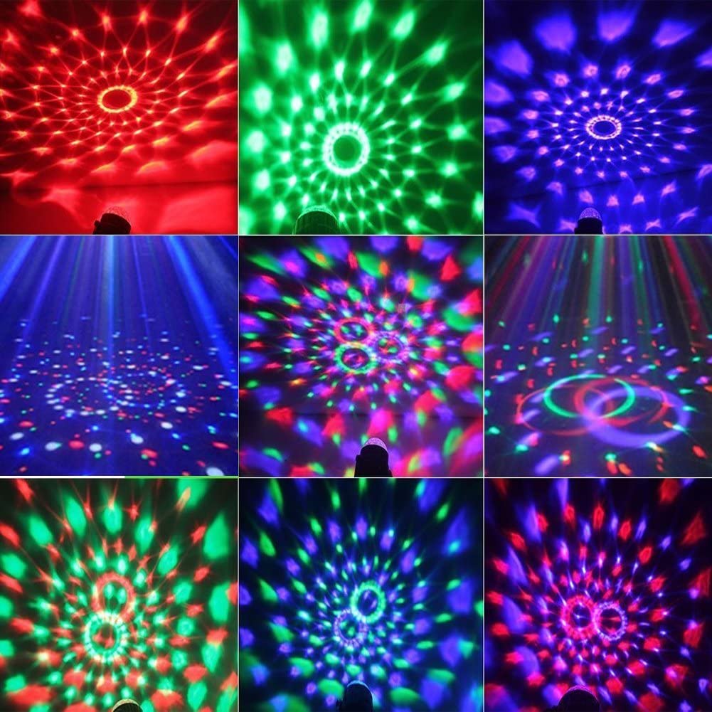 Sound Activated Party Lights with Remote Control Dj Lighting, RGB Disco Ball, Strobe Lamp 7 Modes