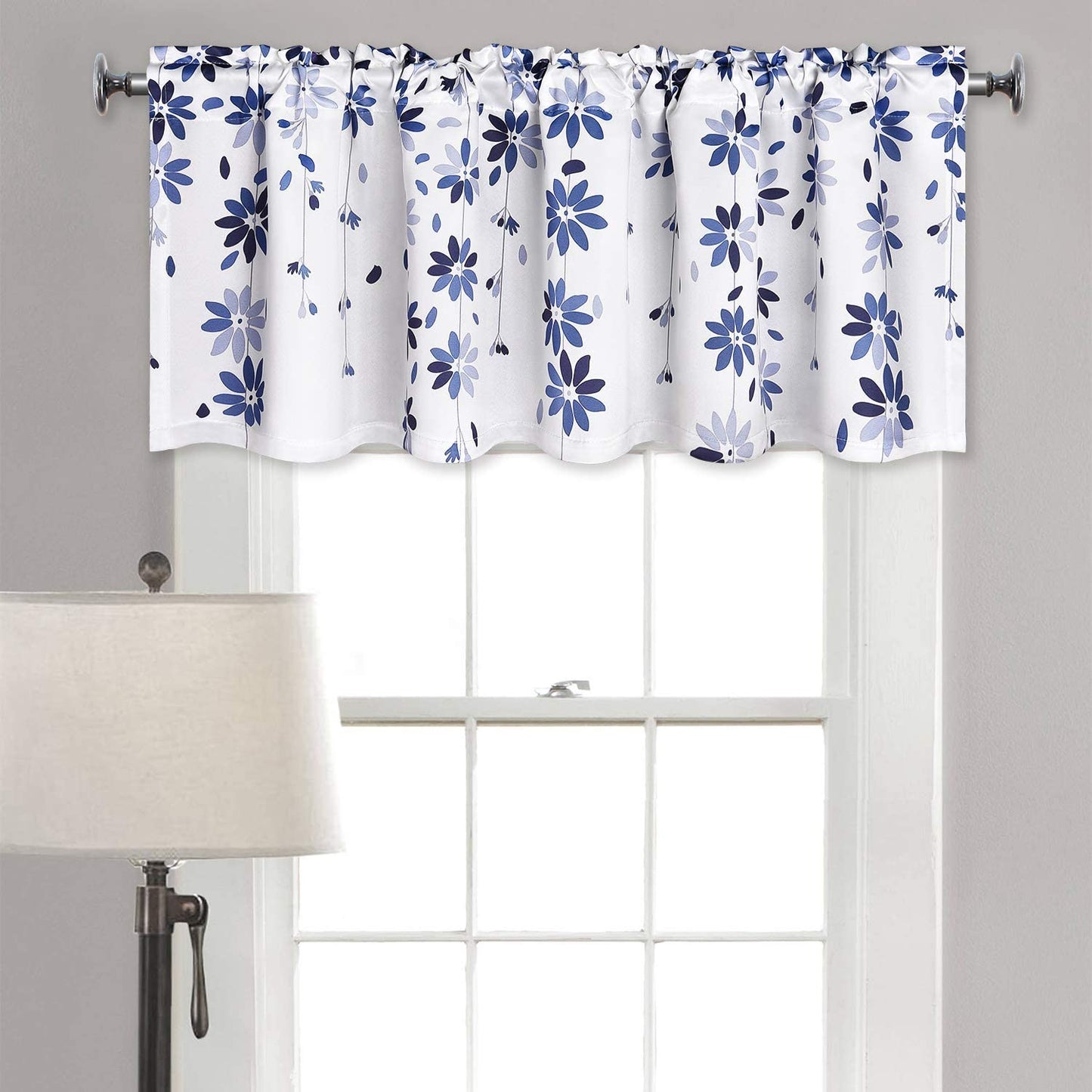 Flowers Window Curtain Floral Window Treatment Grommet Curtains