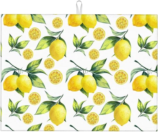 Bird Dish Drying Mat, Absorbent Microfiber Reversible Mats for Kitchen Counter, 16x18 Inch