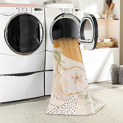 Modern Abstract Non-Slip Minimalist Art Area Rug Accent Distressed Washable Floor Carpet