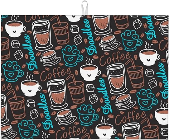 Bird Dish Drying Mat, Absorbent Microfiber Reversible Mats for Kitchen Counter, 16x18 Inch