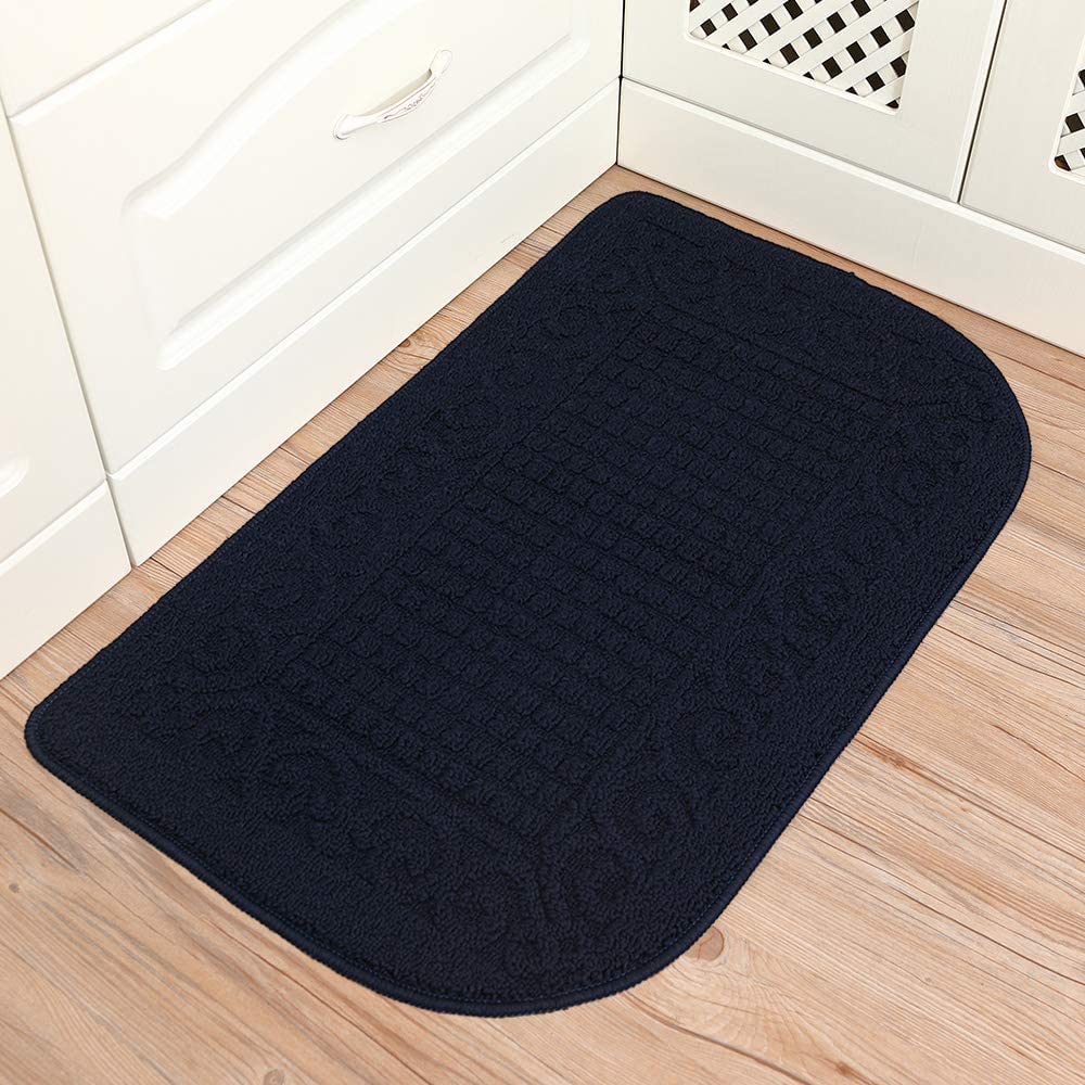 27X18 Inch Anti Fatigue Mats Made of 100% Polypropylene Half Round Cushion Specialized in Anti Slippery and Machine Washable (Beige 1 pc)