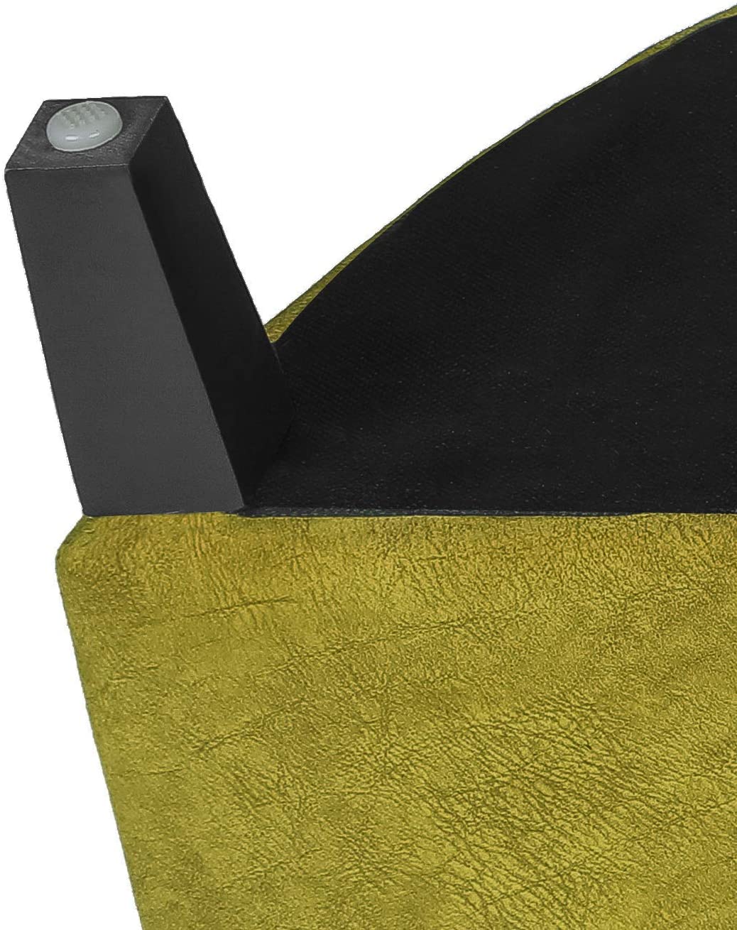 Storage Ottoman Bench Tufted Half Moon Bench for Entryway Living Room