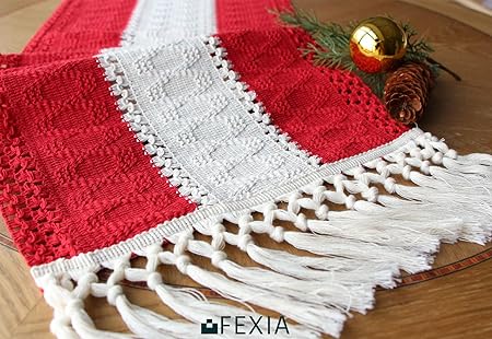 Set of 4, Macrame Table Decor
