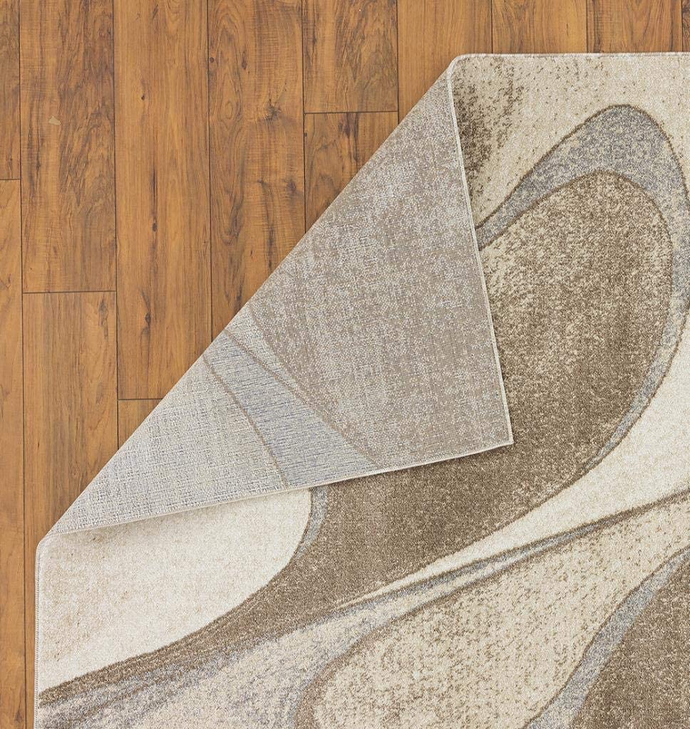 Tower Hill Abstract Beige Soft Area Rug