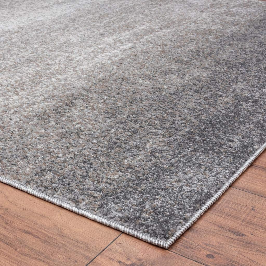 Lagos Collection Grey Modern Soft Area Rug