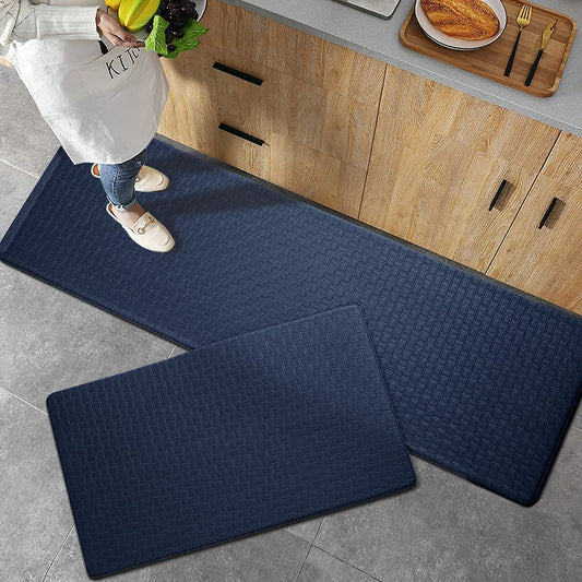 Anti Fatigue PVC Kitchen Floor Mat and Rug, 17"x30"+17"x47",