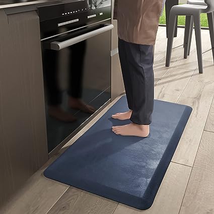 Anti Fatigue Floor Comfort Mat 3/4 Inch Thick 24" 70" Perfect for Standing Desks, Kitchen Sink, Stove, Dishwasher, Countertop, Office or Garage, Beige