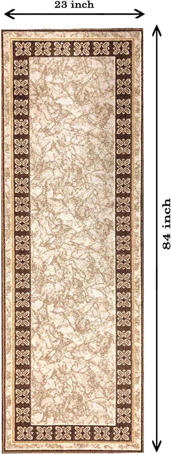 Non Slip Rubber Back Kitchen Rug Anti Slip Stair Treads (Emy-BGE, Runner (20"x59"))