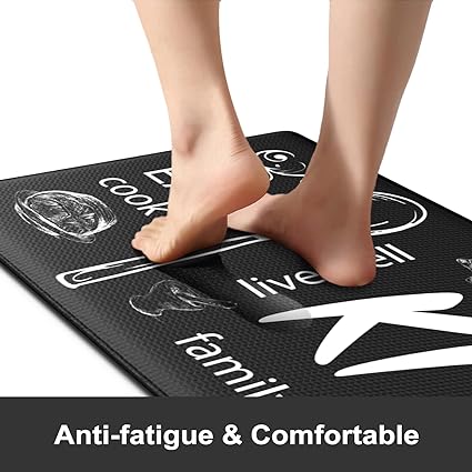 Anti Fatigue Kitchen Mats [2PCS] Non-Skid Waterproof Kitchen Mats