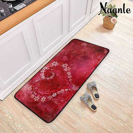 4th of July Anti Fatigue American Flag Non Slip Absorbent Floor Carpet Yoga Mat  (3' in Diameter)