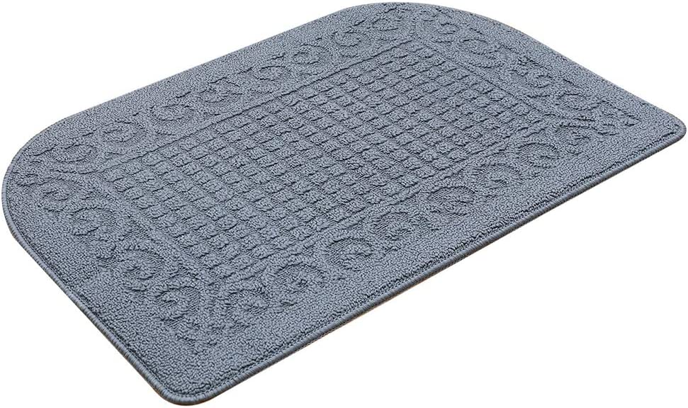 27X18 Inch Anti Fatigue Mats Made of 100% Polypropylene Half Round Cushion Specialized in Anti Slippery and Machine Washable (Beige 1 pc)