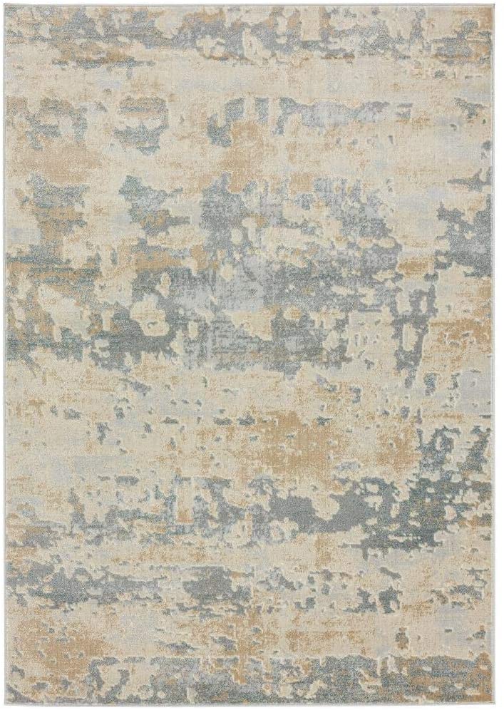 New Castle Saga Modern Grey Beige Soft Area Rug