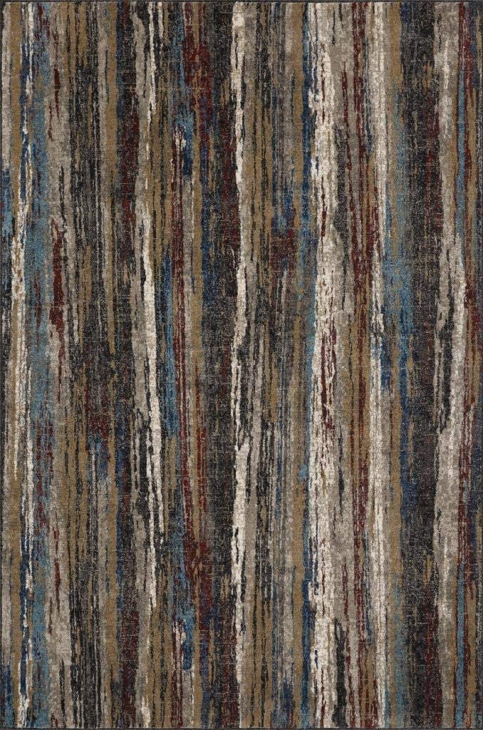 Lagos Collection Multi Striped Soft Area Rug