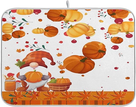 Absorbent Microfiber Protector for Kitchen Countertops 16 X 18 Inch Natural Fresh Fruits Dry Dishes Pads Tableware Mats