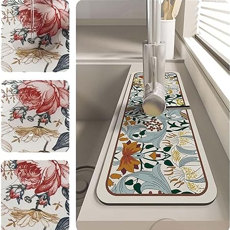 2023 NEW Fantasy Style Faucet Self Absorbent Draining Mat