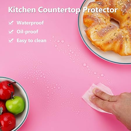 Large Silicone Countertop Protector 25" by 17", Nonskid Heat Resistant Desk Saver Pad, Multipurpose Mat,