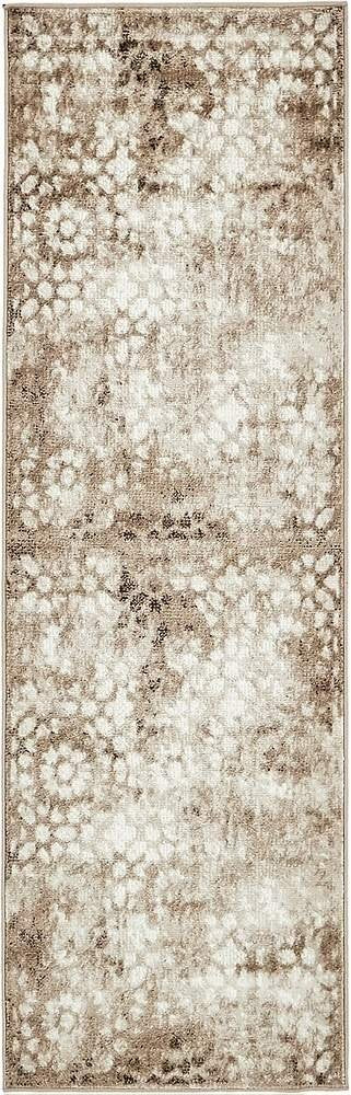 Vintage Brown Beige Ivory Area Rug