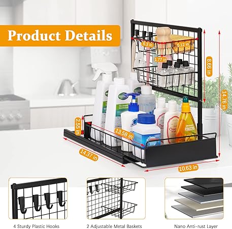 Stone Drying Counter Instant Dry Diatomaceous Earth Sink Caddy Organizer with Stainless Steel Feet (L White)