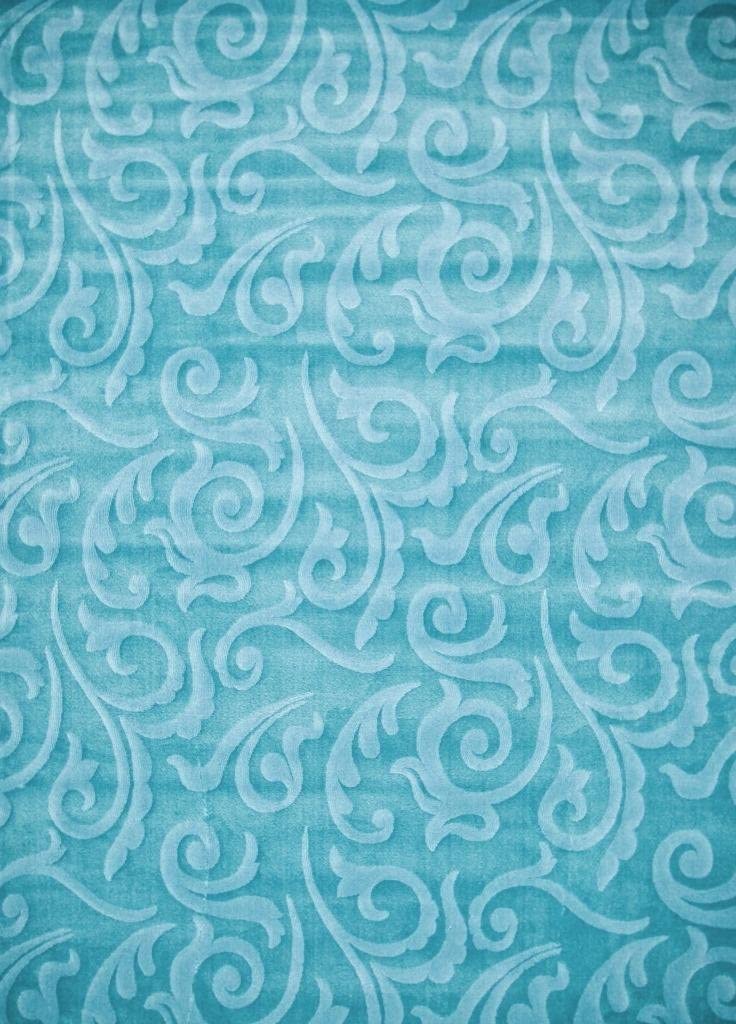 Modern Blue 5'2x7'2 Soft Area Rug